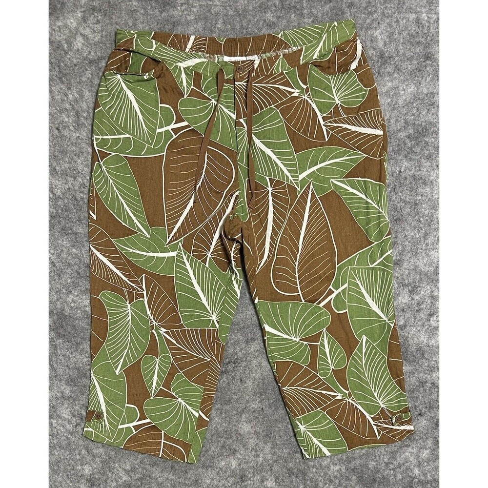 ERIN by Erin London Capri Women’s 1X Multi Floral Tropical